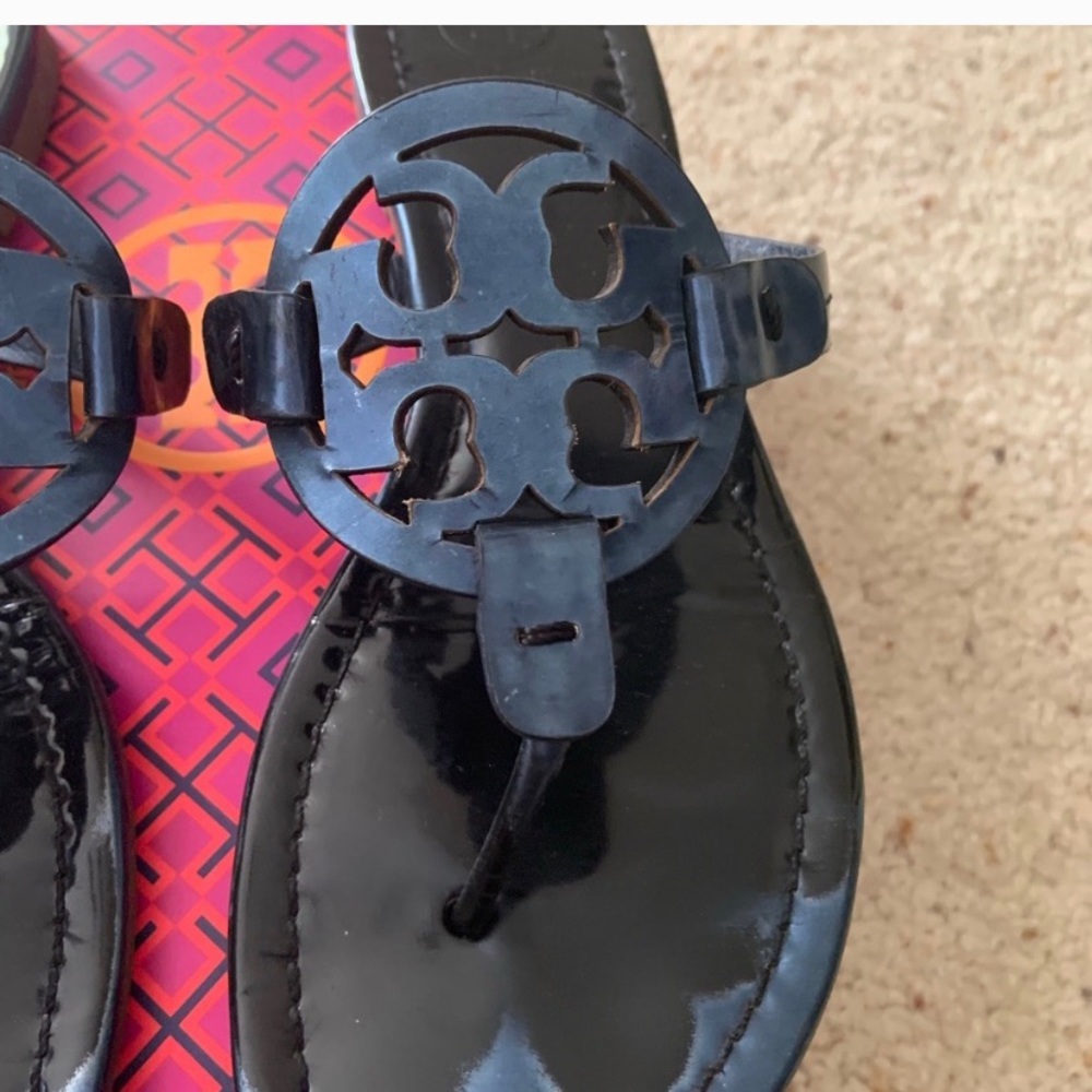 Tory Burch Miller black patent leather. 7.5
